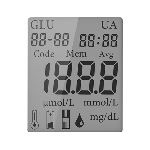 The 2 in 1 Blood Glucose and Uric Acid Meters GUM-101 can test both glucose and uric acid in one meter with 2 different test strips, which is easy to operate at home by yourself.
