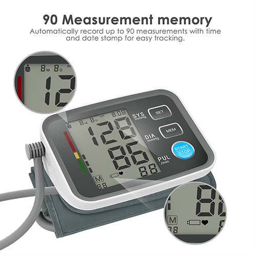 U80EH Blood Pressure Monitor is suitable for family health management, with 90 memories and large screen. 