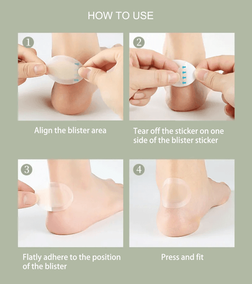 Hydrocolloid blister plaster helps heal and prevent blisters. Provide instant relief from painful blisters. Keep the wound from dirt,germs and bacteria.