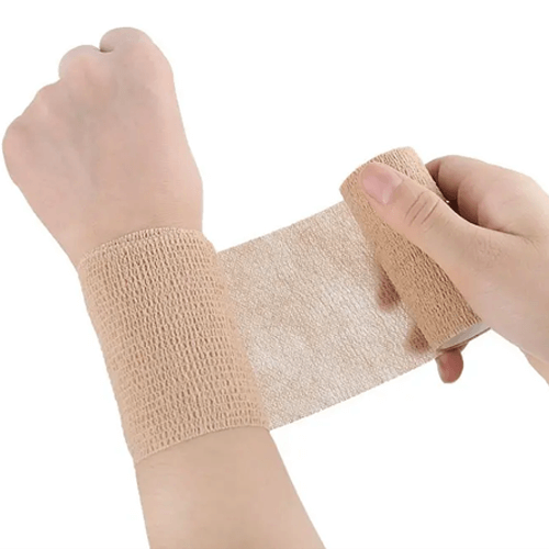 Latex free Cotton Elastic Self Cohesive Medical Bandage